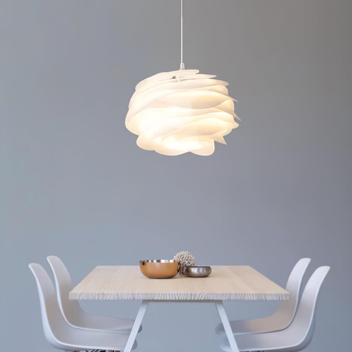 Adriora Lampe suspendue en PVC motif rose floral superposé romantique