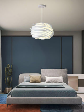Solara Lampe suspendue en PVC motif rose floral superposé romantique