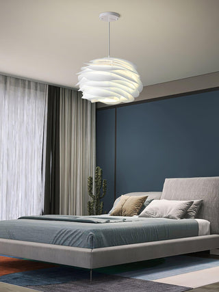Solara Lampe suspendue en PVC motif rose floral superposé romantique