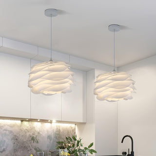 Solara Lampe suspendue en PVC motif rose floral superposé romantique