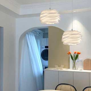 Solara Lampe suspendue en PVC motif rose floral superposé romantique