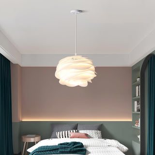 Solara Lampe suspendue en PVC motif rose floral superposé romantique