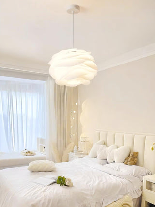 Solara Lampe suspendue en PVC motif rose floral superposé romantique