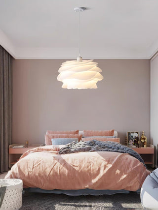 Solara Lampe suspendue en PVC motif rose floral superposé romantique