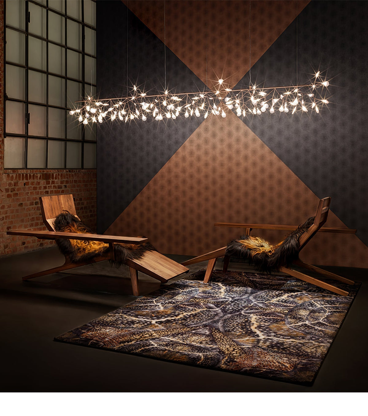 Celaria Lustre Rose Gold Firefly LED Branch