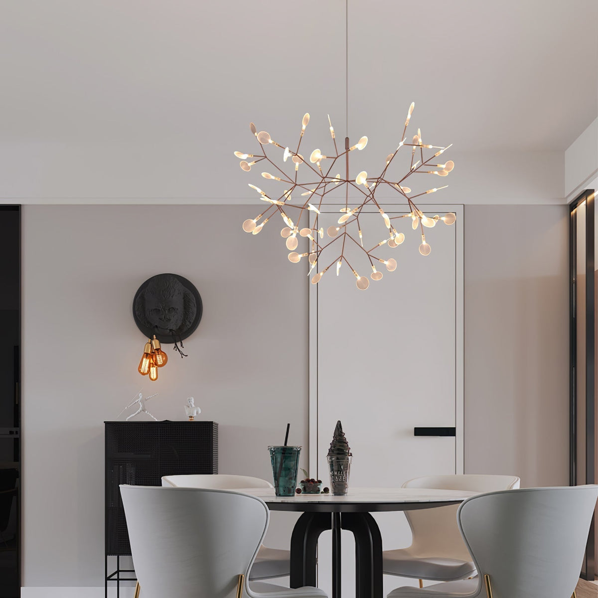 Celaria Lustre Rose Gold Firefly LED Branch