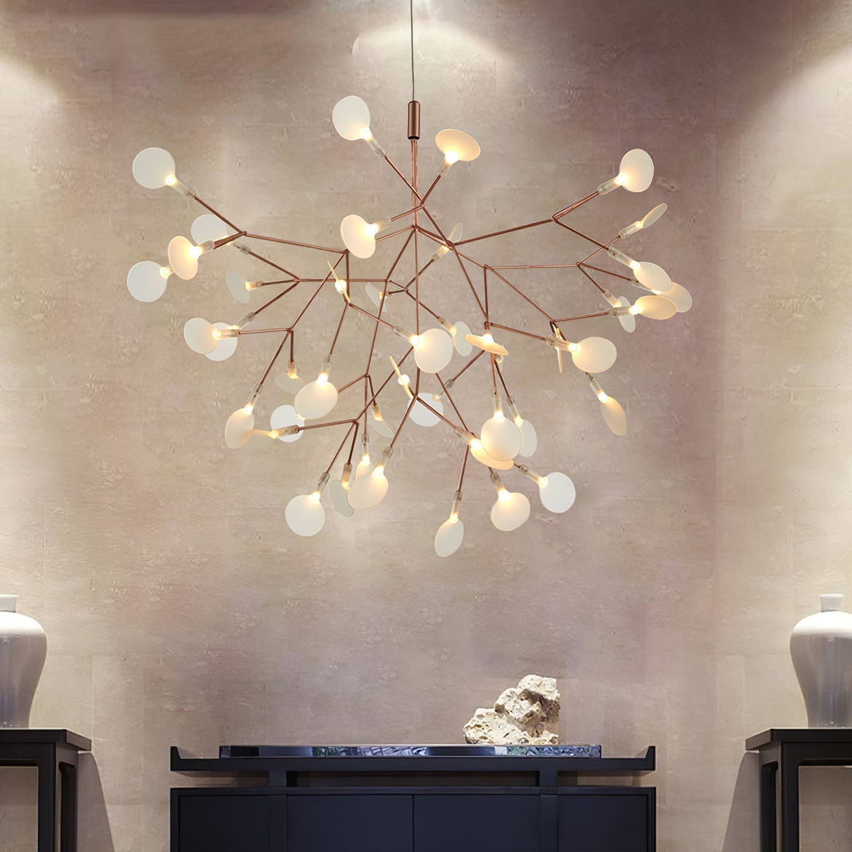 Celaria Lustre Rose Gold Firefly LED Branch