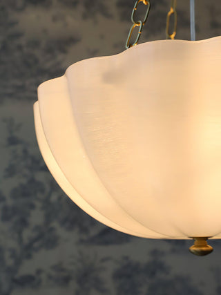 Lustra Lustre Verre Bol Laiton Chaîne