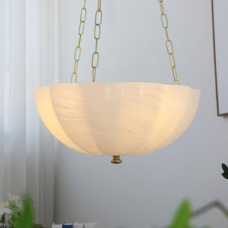 Lustra Lustre Verre Bol Laiton Chaîne