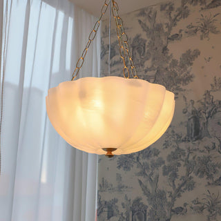 Lustra Lustre Verre Bol Laiton Chaîne