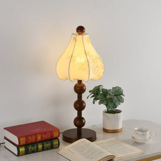 Alice Vintage Fabric Table Lamp-Neutral Decor