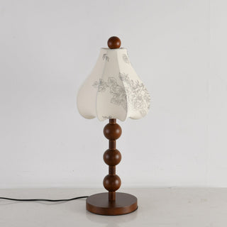 Alice Vintage Fabric Table Lamp-Neutral Decor
