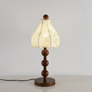 Alice Vintage Fabric Table Lamp-Neutral Decor
