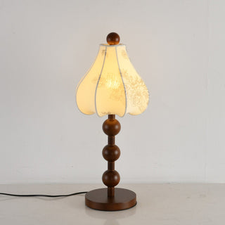 Alice Vintage Fabric Table Lamp-Neutral Decor