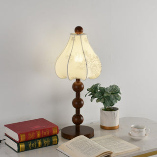 Alice Vintage Fabric Table Lamp-Neutral Decor