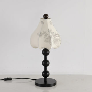 Alice Vintage Fabric Table Lamp-Neutral Decor
