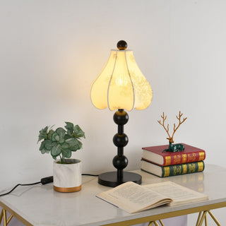 Alice Vintage Fabric Table Lamp-Neutral Decor