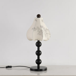 Alice Vintage Fabric Table Lamp-Neutral Decor