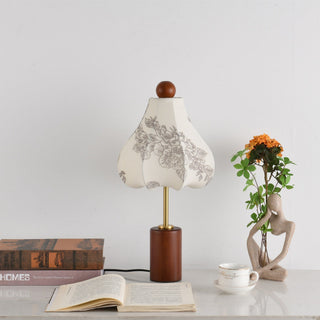 Quinn Vintage Fabric Table Lamp-Neutral Decor