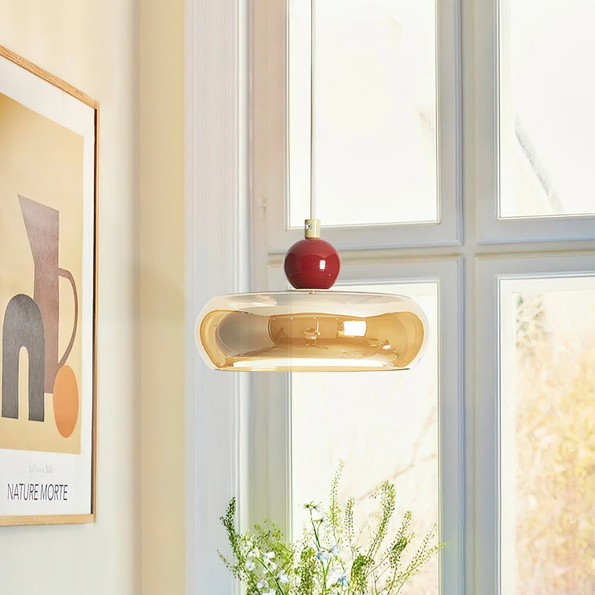 Jojo Pendant Lamp Amber*Red-Neutral Decor