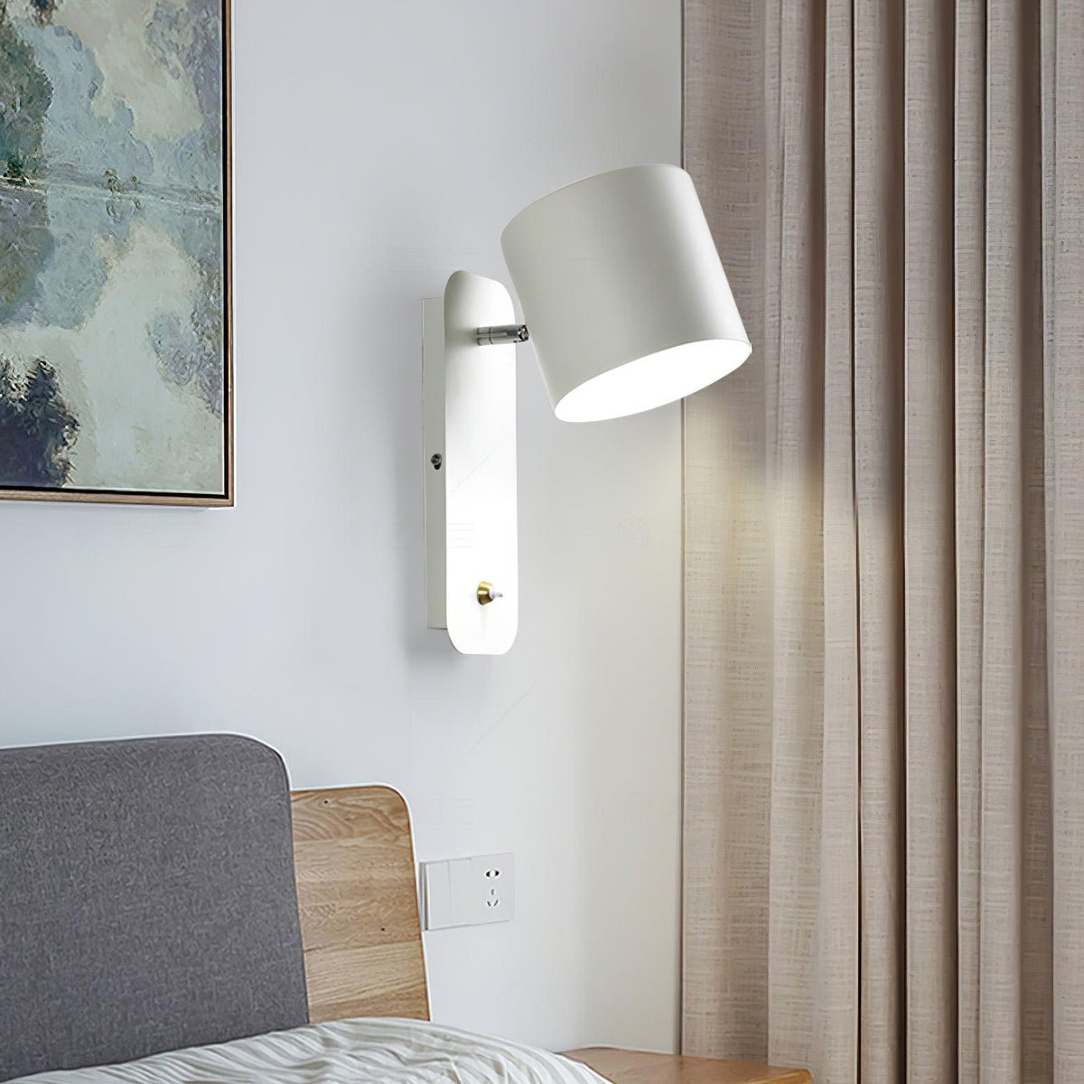 Quella Applique Murale Cylindrique Rotative