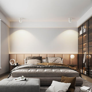 Solara Projecteur aluminium nervuré rotatif minimaliste