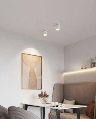 Solara Projecteur aluminium nervuré rotatif minimaliste