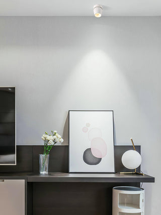 Solara Projecteur aluminium nervuré rotatif minimaliste
