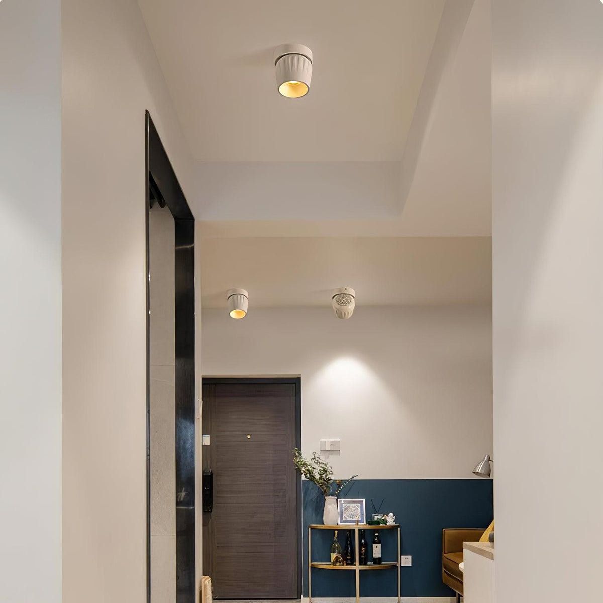 Veyrina Projecteur aluminium nervuré rotatif minimaliste