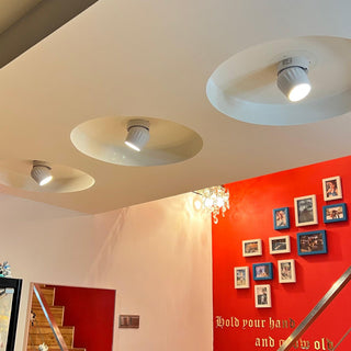 Solara Projecteur aluminium nervuré rotatif minimaliste