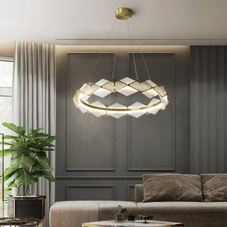 Lustrare Lustre Alabastre LED Minimaliste Moderne Rote