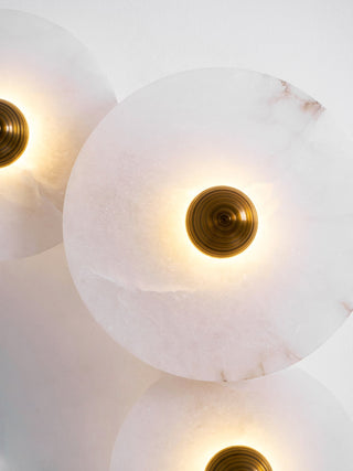 Selene Plafonnier Minimaliste en Albâtre-Luire