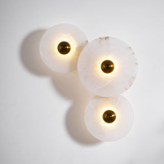 Selene Plafonnier Minimaliste en Albâtre-Luire