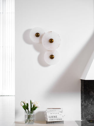 Selene Plafonnier Minimaliste en Albâtre-Luire