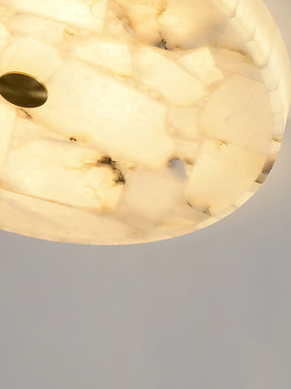 Vosilis Lampe de Plafond Ronde en Albâtre Moderne Minimaliste