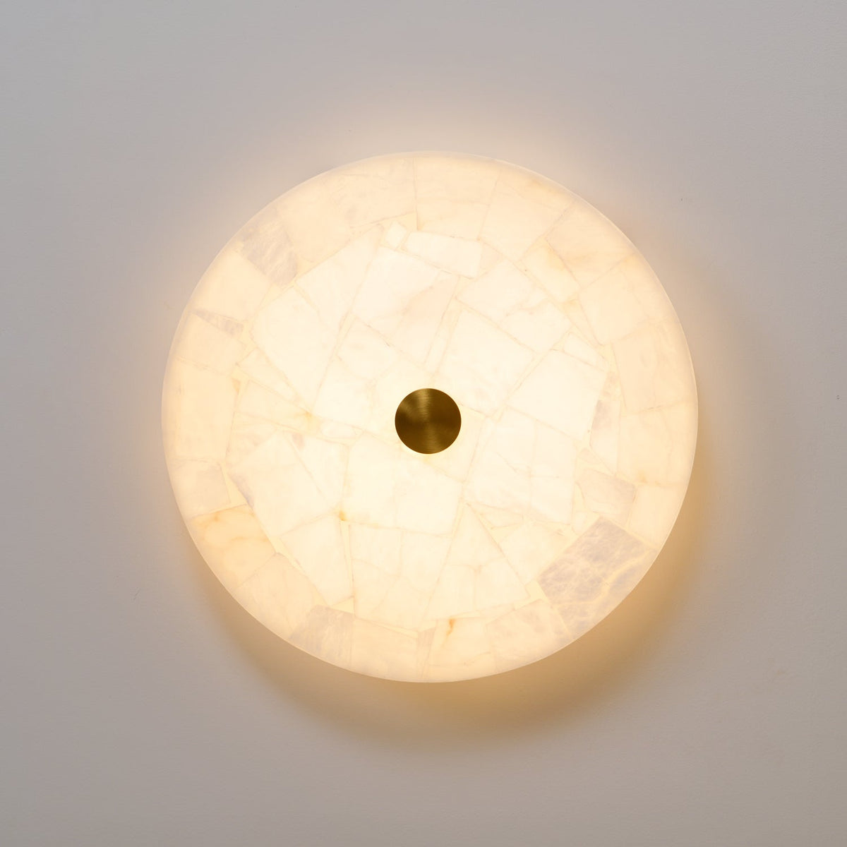 Delya Plafonnier Albâtre LED Rond