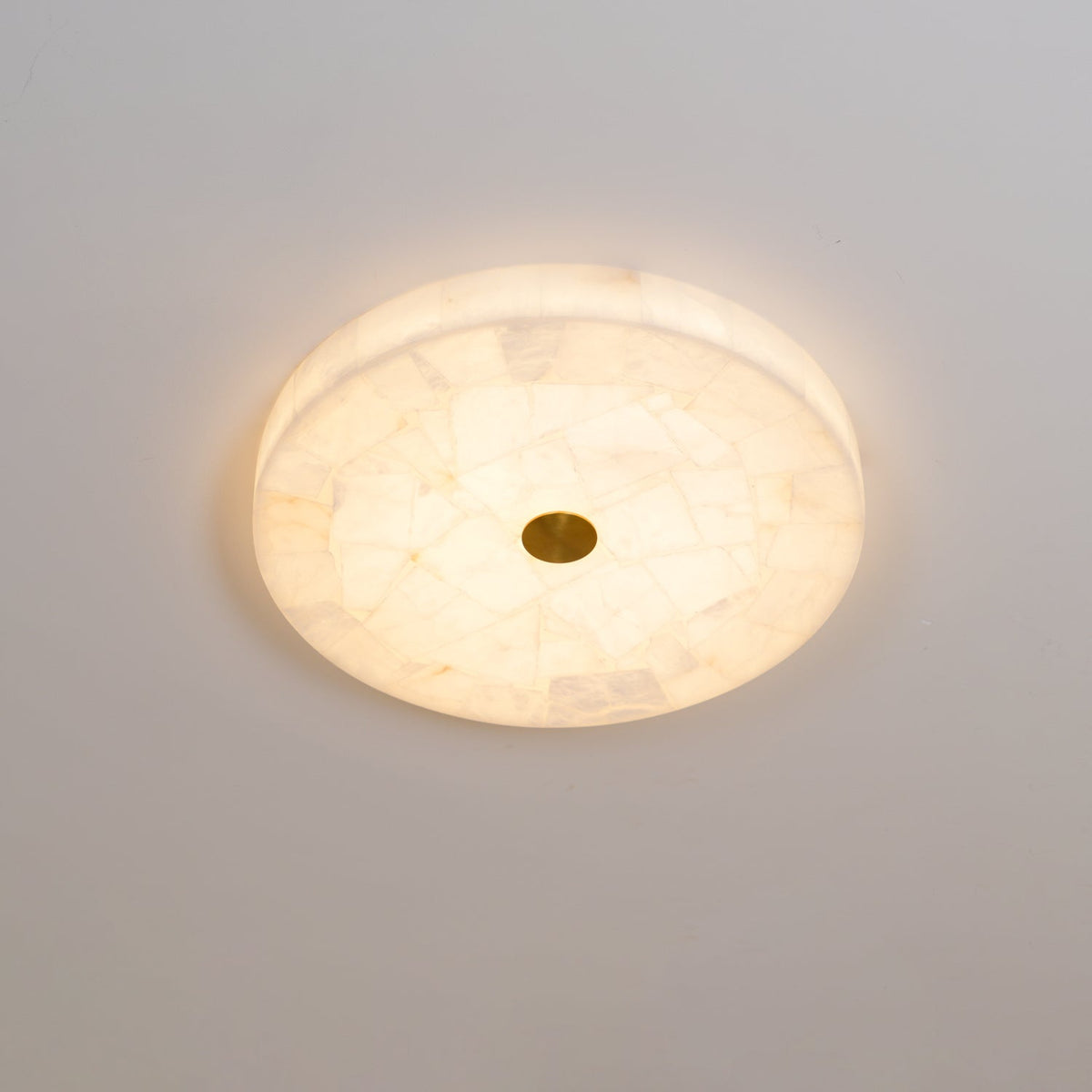Delya Plafonnier Albâtre LED Rond