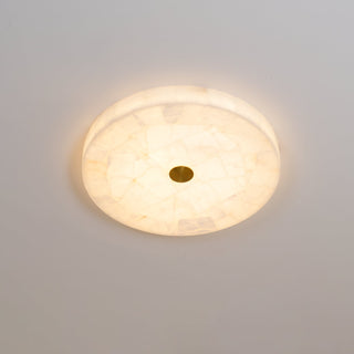 Ciphayra Lumière Plafonnière Ronde Minimaliste en Albâtre-Luire