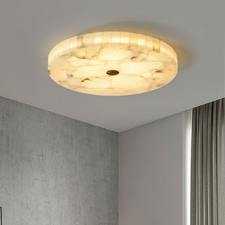 Vosilis Lampe de Plafond Ronde en Albâtre Moderne Minimaliste