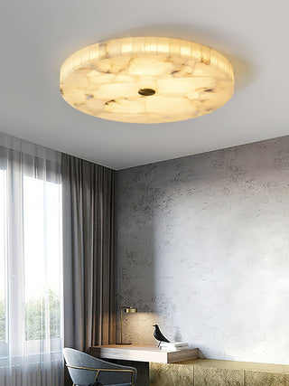 Vosilis Lampe de Plafond Ronde en Albâtre Moderne Minimaliste