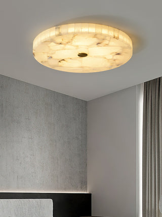 Vosilis Lampe de Plafond Ronde en Albâtre Moderne Minimaliste