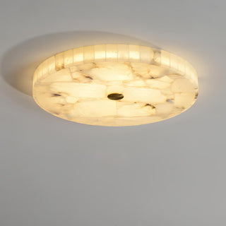 Ciphayra Lumière Plafonnière Ronde Minimaliste en Albâtre-Luire