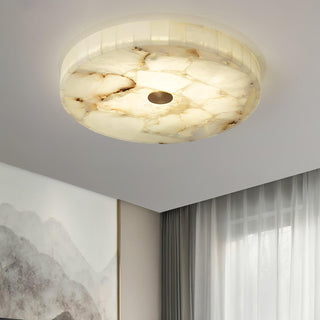 Ciphayra Lumière Plafonnière Ronde Minimaliste en Albâtre-Luire