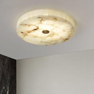 Ciphayra Lumière Plafonnière Ronde Minimaliste en Albâtre-Luire