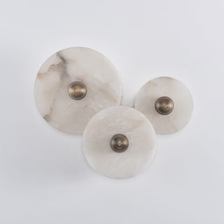 Selene Plafonnier Minimaliste en Albâtre-Luire