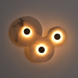 Selene Plafonnier Minimaliste en Albâtre-Luire
