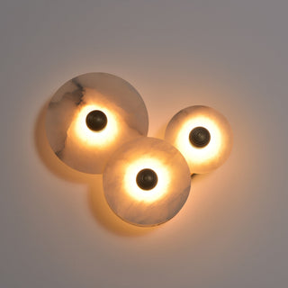 Selene Plafonnier Minimaliste en Albâtre-Luire