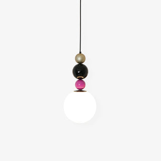 Eshaisra Nordic Art Rond Billes Empilage Verre Pendentif Lampe