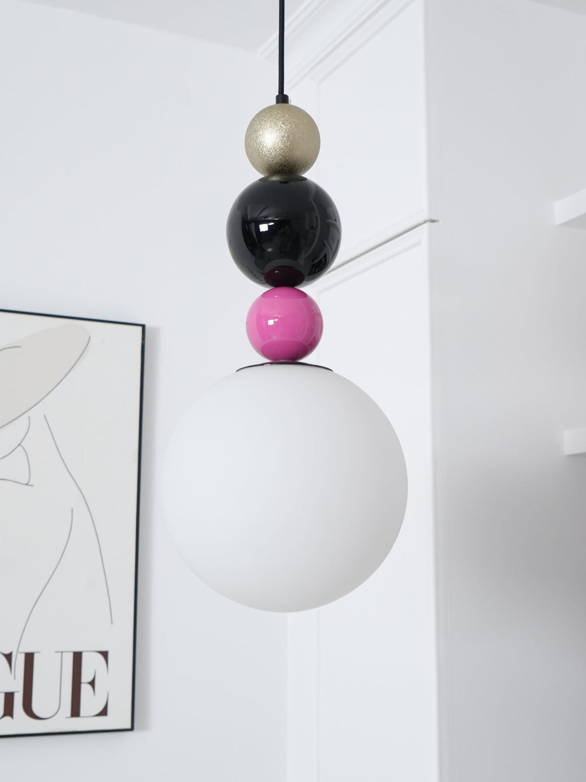 Cyrius Nordic Art Rond Billes Empilage Verre Pendentif Lampe