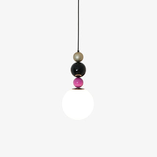 Eshaisra Nordic Art Rond Billes Empilage Verre Pendentif Lampe